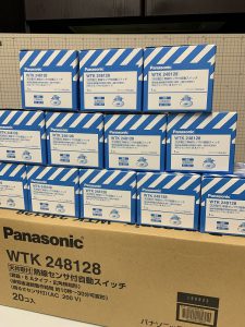 パナソニックの熱線センサ付自動スイッチ（型番：WTK248128）の買取実績