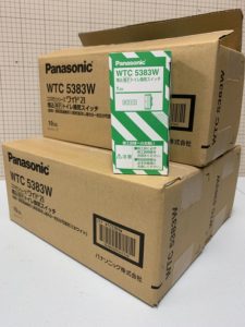 パナソニックの埋込電子トイレ換気スイッチ（型番：WTC5383W）の買取実績