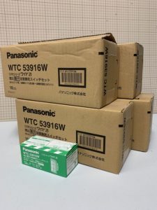 パナソニックの埋込電子浴室換気スイッチセット（型番：WTC53916W）の買取実績