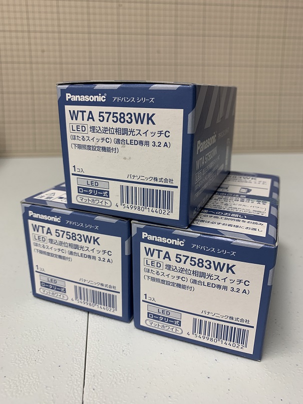 パナソニック LED埋込逆位相調光スイッチC WTA57583WK アドバンス