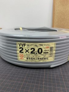 富士電線工業のVVFケーブル（型番：2.0mm×2C×100m）の買取実績