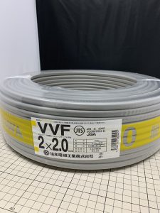 協和電線工業のVVFケーブル（型番：2.0mm×2C×100m）の買取実績