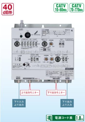 CATV770MHz帯双方向増幅器 40dB型 W40Y3