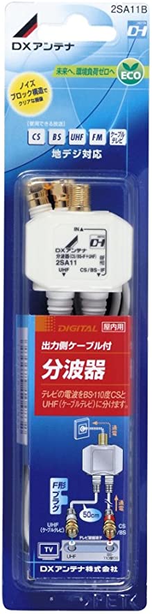 出力ケーブル付分波器 2SA11B