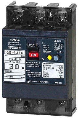 GB-33EC 30A 30MA　漏電遮断器 Eシリーズ （経済タイプ） OC付 テンパール工業 33EC3030 『GB33EC30A』