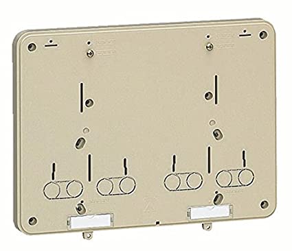 積算電力計取付板 2個用 カードホルダー付 ベージュ B-0WJ