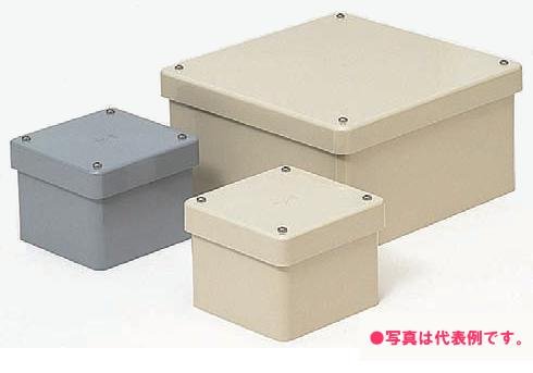 防水プールボックス カブセ蓋 正方形 ノックなし 300×300×200 ベージュ PVP-3020BJ