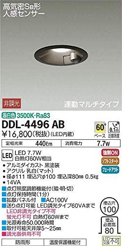 LED人感センサー付ダウンライト DDL4496AB