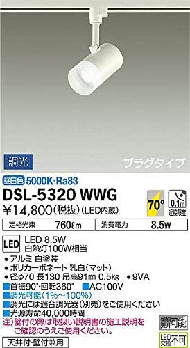 スポットライト 逆位相調光タイプ DSL5320WWG 調光器別売