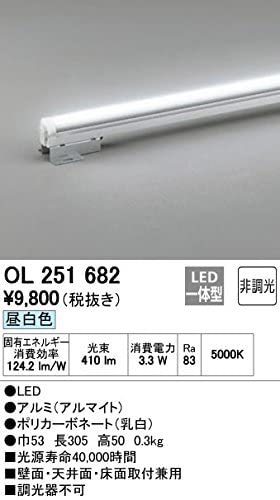 LED一体型間接照明 屋内用 スタンダードタイプ ノーマルパワー 非調光タイプ 4.2W 昼白色 OL251682