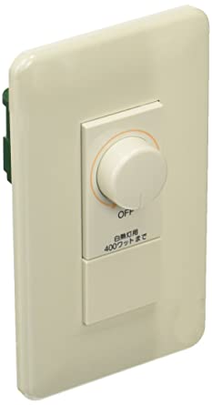 フルカラームードスイッチB 片切 白熱灯ライトコントロール ロータリー式 プレート付 400W 100V WNP575142