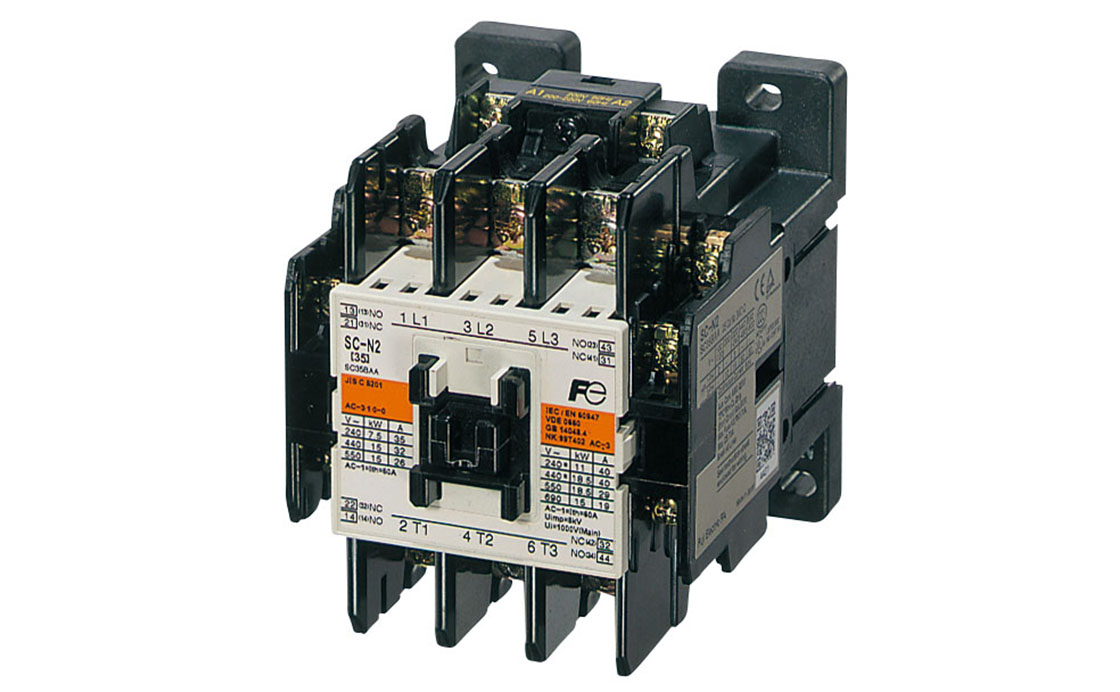 標準形電磁接触器（ケースカバーなし） SC-N2 ｺｲﾙAC200V 2A2B