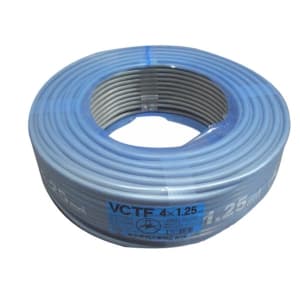 VCTFケーブル　1.25mm×4C×100m
