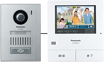 テレビドアホン モニター親機＋広角カメラ玄関子機 約5型ワイド液晶 SDカード対応 録画機能付 VL-SVD501KS
