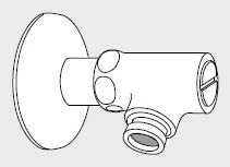 INAX トイレ　シャワートイレ 専用止水栓　壁・床配管用専用止水栓　（クイックジョイント用）　【CF-92】　ウォシュレット