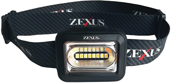 LEDヘッドライト 《ZEXUS ハイブリッドモデル》 240lm 白色・電球色・昼白色照射モデル ZX-165