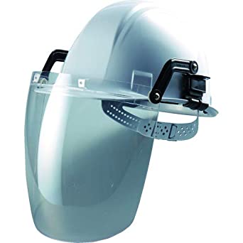 フェイスシールド セーフティIR ヘルメット取付け型 透明レンズ No.1175-C