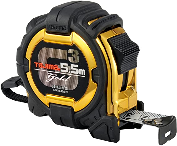 コンベックス 5.5m×25mm G3ゴールドロック25 尺相当目盛付 G3GL25-55SBL