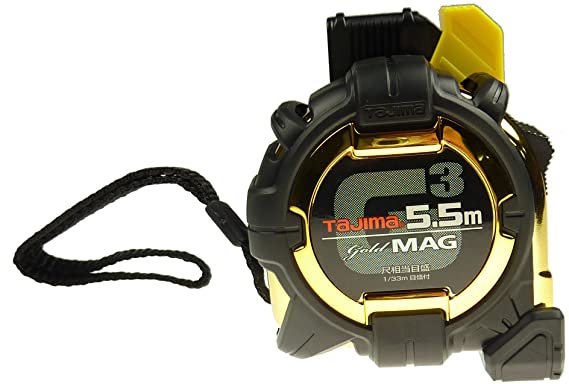 コンベックス 5.5m×25mm セフコンベG3ゴールドロックマグ爪25 尺相当目盛付 SFG3GLM25-55SBL