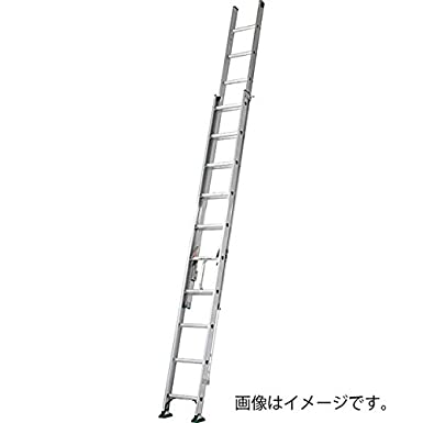 二連梯子 全長6.05m～10.19m 最大仕様質量130kg SX103D-1025 【4555767】